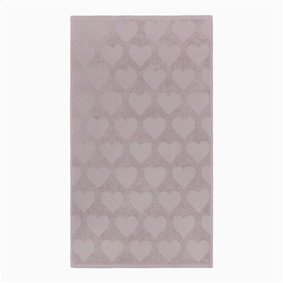 Полотенце махровое Love Life "Hearts" 30*50 см, светло-розовый, 100% хл, 450 гр/м2