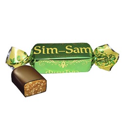 Конфеты Сим-Сам (Sim-Sam) с кунжутом, Финтур, пакет, 1 кг х 6 шт.