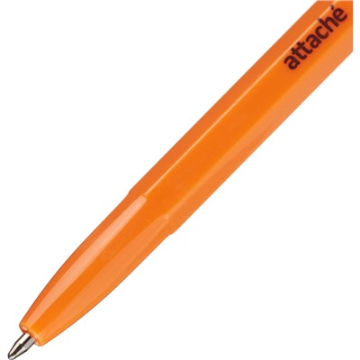 Ручка шариковая неавтомат. Attache Economy оранж.корп. черный стерж