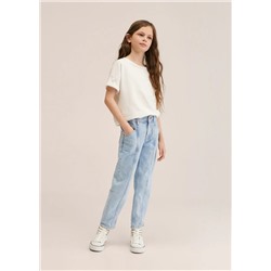 Jeans mom-fit algodón -  Niña | MANGO OUTLET España