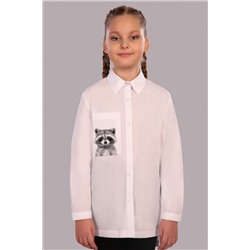 Блузка для девочки 11221, Белый