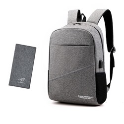 Рюкзак и кошелёк, арт Р21, цвет:серый ОЦ