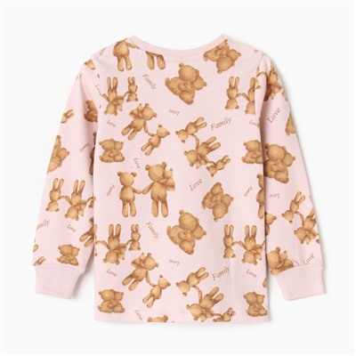 Пижама для девочки, цвет розовый, рост 110-116 см