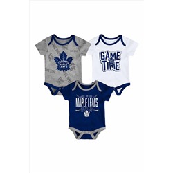 NHL Toronto Maple Leafs 3 Piece Game Time Bodysuit