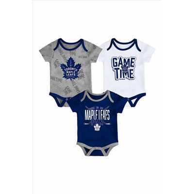 NHL Toronto Maple Leafs 3 Piece Game Time Bodysuit