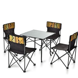 ProfiCamp Туристический стол со стульями (стол 70х70х70 см, 4 стула 45х45х72 см)