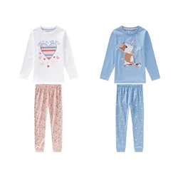 lupilu® Kleinkinder Mädchen Pyjama, aus reiner Baumwolle