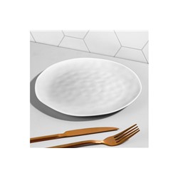 Тарелка для закуски 21*21*1,7 см "Консонанс" белая матовая
