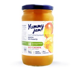 Джем низкокалорийный Yummy Jam манго, ст.б, 350г.