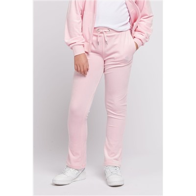 Juicy Couture Girls Pink Diamante Bootcut Joggers