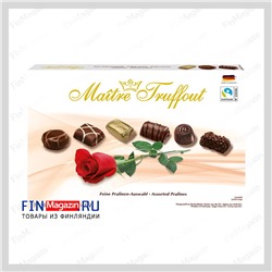 Шоколадные конфеты ассорти Maître Truffout пралине (роза) 180 гр