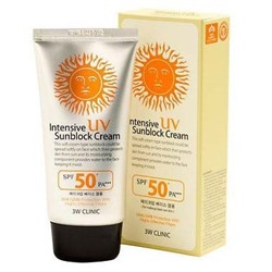 Солнцезащитный крем 3W CLINIC интенсивный - Intensive UV Sun Block Cream SPF50+++, 70 мл