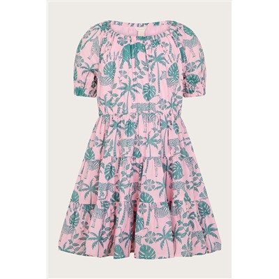 Monsoon Pink Elephant Print Dress