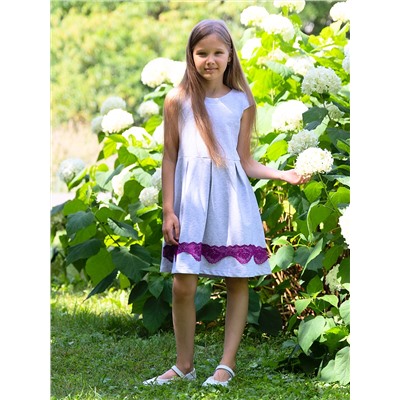 Белое платье для девочки 81065-ДО18