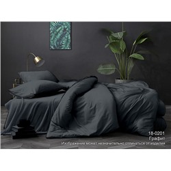 Комплект постельного белья (КПБ) Поплин гл/кр "Luxor" диз. № 18-0201 TPX Графит