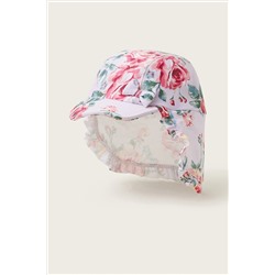 Monsoon Purple Baby Rose Floral Cap