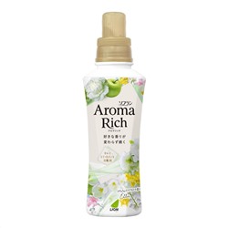 LION Кондиционер для белья "AROMA" (ДЛИТЕЛЬНОГО действия "Aroma Rich Ellie" / "Элли" с богатым ароматом натуральных масел (аромат унисекс)) 520 мл / 16