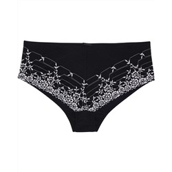 Panty mit Stickereien elastischer Bund