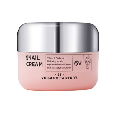 VILLAGE 11 FACTORY Snail Cream Крем для лица с улиточным муцином 50мл