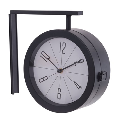 Часы настенные декоративные двусторонние, L30 W8,5 H25 см, (2xАА не прилаг.)