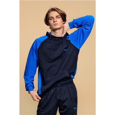 Спортивный костюм М-1831: Тёмно-синий / Ярко-синий