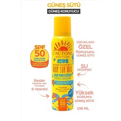 L'ACTONE Çocuk Güneş Sütü Body Sun Milk Kids Sprey 50 Spf 150 ml   детский солнцезащитный крем