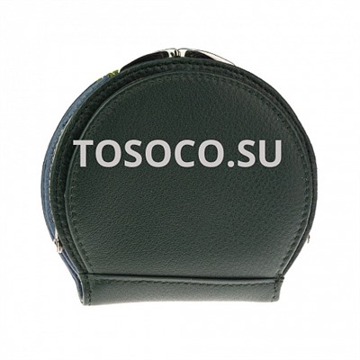 14 8002-4 green кошелек GENUINE LEATHER натуральная кожа 10х10х2