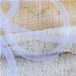 Ювелирная сетка, пластик, цвет белый, диаметр 10 мм