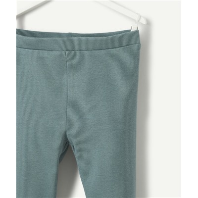 LEGGING BÉBÉ FILLE EN COTON BIOLOGIQUE VERT