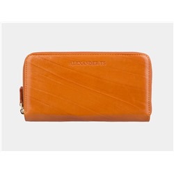 Кожаное портмоне из натуральной кожи «PR0015 Orange»