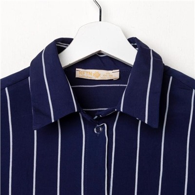 Рубашка (сорочка) женская KAFTAN «Полоса», цвет синий, размер 44-46