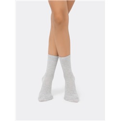 Детские высокие носки в оттенке "светло-серый меланж"