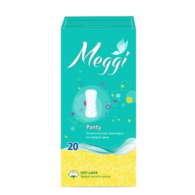 MEG  402 Прокладки гигиенические ежедневные  MEGGI Panty 20шт