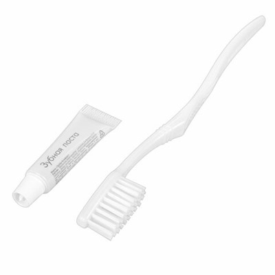 Зубной набор КОМПЛЕКТ 300 шт., COMFORT LINE (зубная щётка + зубная паста 5 г), саше, флоупак, 2000406/1