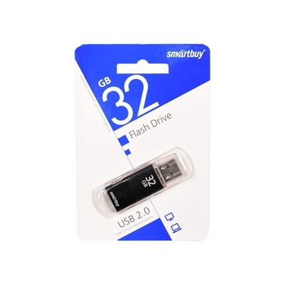 USB карта памяти 32ГБ Smart Buy V-Cut (черный) (SB32GBVC-K)