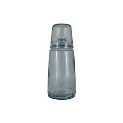 Бутылка для воды 1л со стаканом 0,22 л Natural Water, голубые, 59871