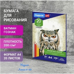 Фотобумага глянцевая А4 формат 20 листов плотность 200 г/м2 15.09.