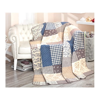 Плед cotton Rajtex 150*200 Кантри синий 15150f