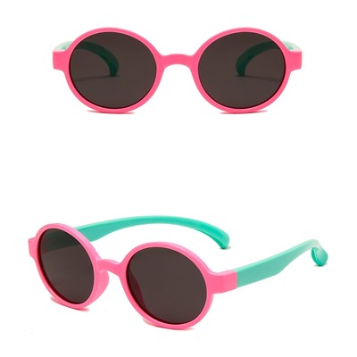 IQ10026 - Детские солнцезащитные очки ICONIQ Kids S5006 С6 розовый-мятный