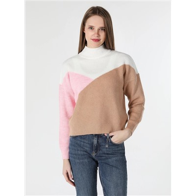 Разноцветный женский свитер