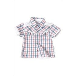 Летняя рубашка с короткими рукавами для маленьких мальчиков 25556