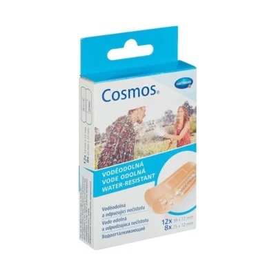 Пластырь COSMOS water-resistant водоотталкивающий 2 размера 20шт 5351233