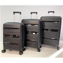 Набор из 3-х чемоданов с расширением 23102 Черный