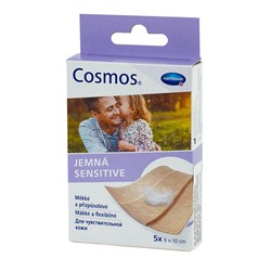 Пластырь COSMOS Sensitive для чувствит. кожи 6х10см 5шт 5353033