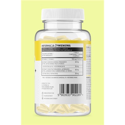 OstroVit Vitamin C+Hesperidin+Rutin 60 caps - Витамин С + Гесперидин + Рутин