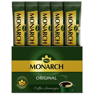 Кофе растворимый порционный MONARCH "Original", пакетик 1,8 г, сублимированный