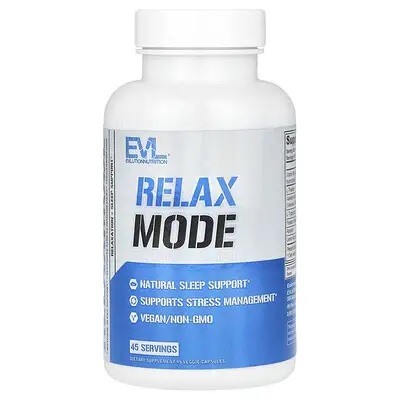 EVLution Nutrition, RelaxMode, 45 растительных капсул