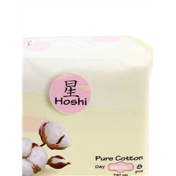 CN/ HOSHI Pure Cotton Прокладки дневные Day (240мм), 8шт