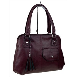 Женская сумка из искусственной кожи цвет бордо