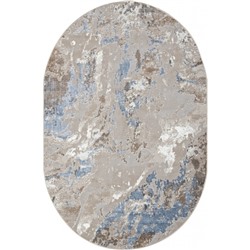 Ковёр овальный Paradize, размер 80x150 см, дизайн l.blue/beige